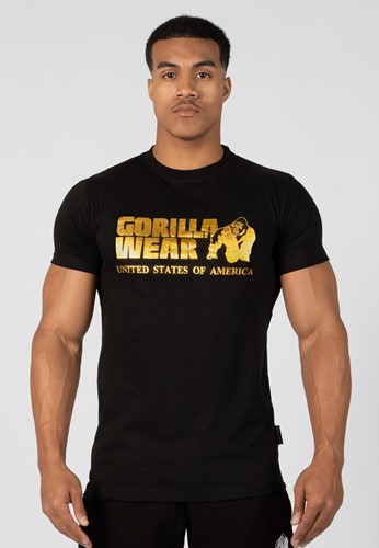 Camiseta Clasica - Negro/Oro
