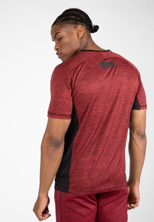 Fremont T-Shirt - Bordeauxrot/Schwarz - S