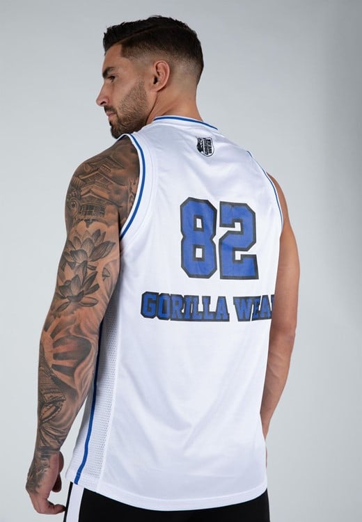 San Mateo Jersey Tank Top White/Blue