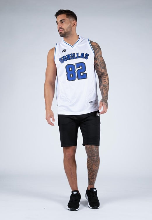 San Mateo Jersey Tank Top White/Blue