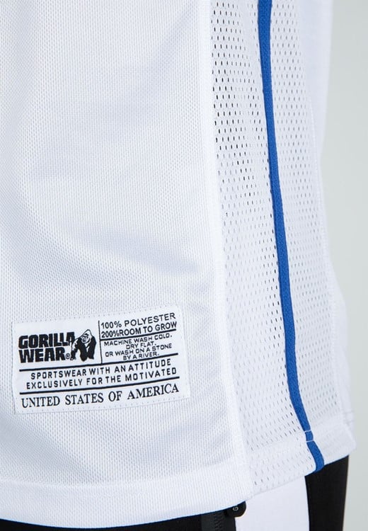 San Mateo Jersey Tank Top White/Blue