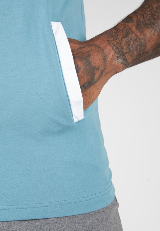 Oswego S/L Hooded T-Shirt Blue