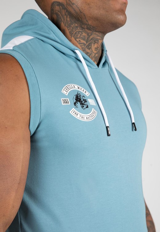 Oswego S/L Hooded T-Shirt Blue
