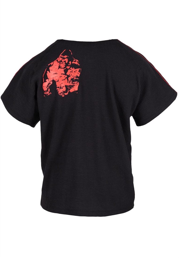 Buffalo Old School Workout Top - Black/Red Gorilla Wear