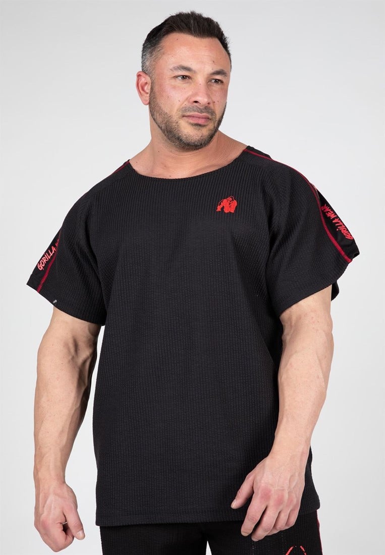 Buffalo Old School Workout Top Black/Red S/M Gorilla Wear