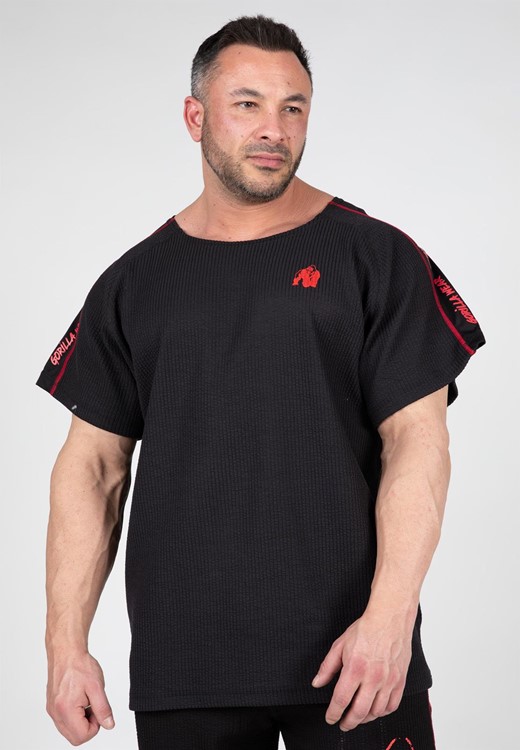 Buffalo T-Shirt Entrainement Retro - Noir/Rouge - S/M
