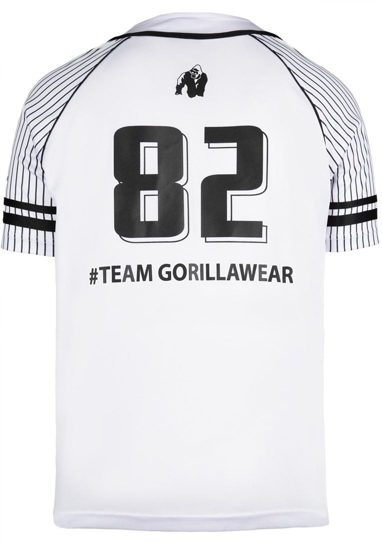 82 Baseball Jersey - White Gorilla Wear