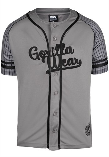 82 Baseball Jersey - Gray - 2XL Gorilla Wear