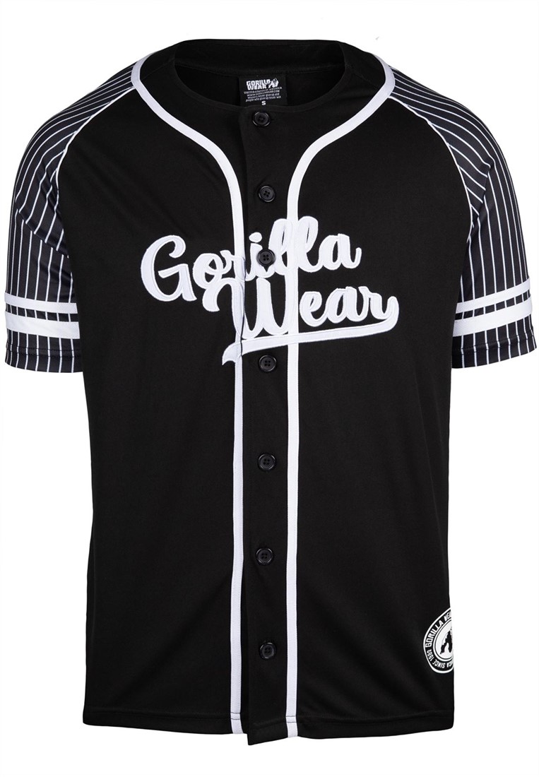 Bedankt Giet aftrekken 82 Baseball Jersey - Zwart Gorilla Wear