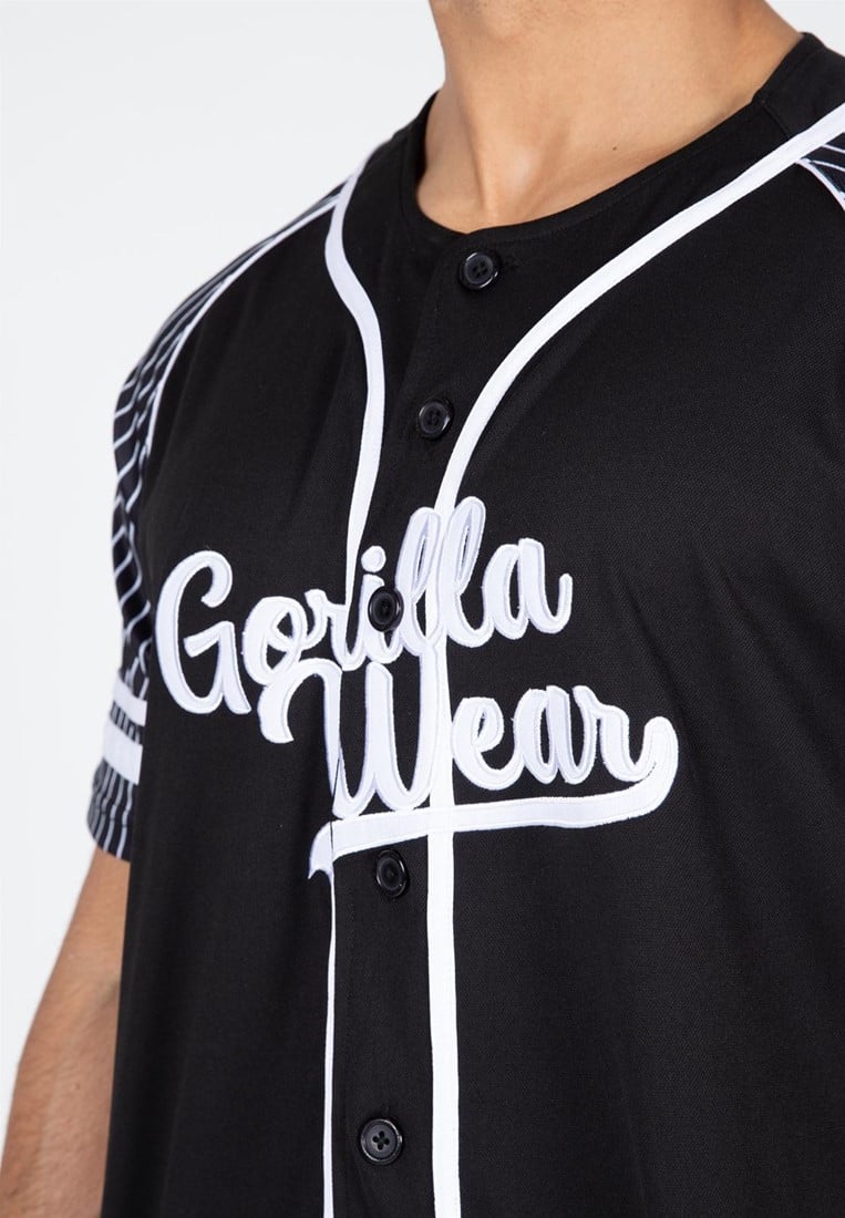 82 Baseball Jersey - Black Gorilla Wear