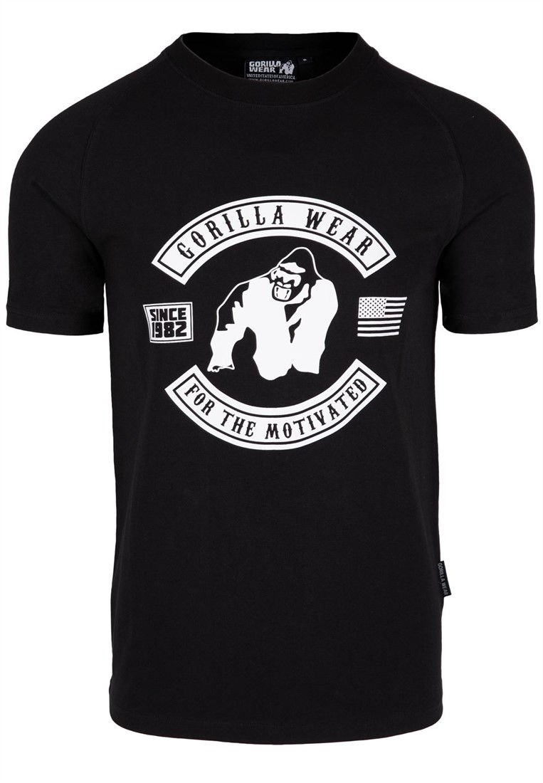 Stretch Tee by Gorilla wear, Colour: Black 