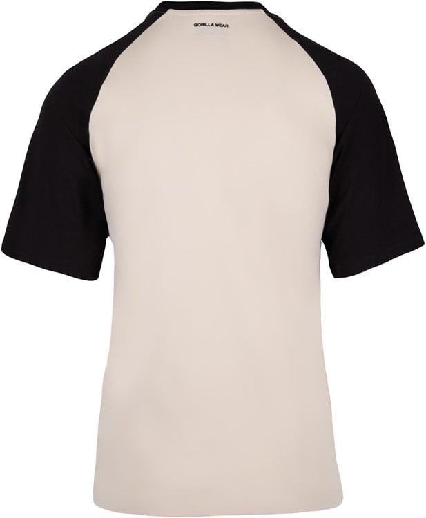 Logan Oversized T-Shirt Beige/Black