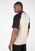 Logan Oversized T-Shirt Beige/Black
