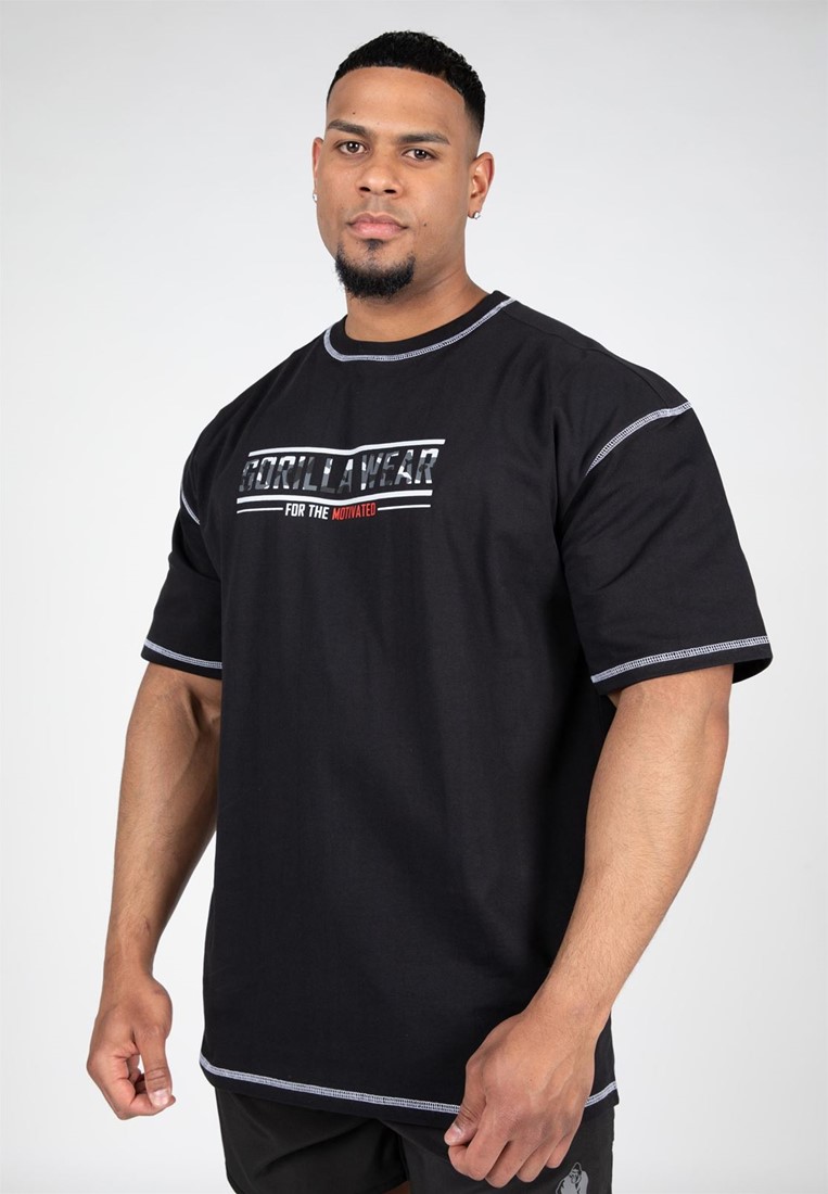 Stretch Tee by Gorilla wear, Colour: Black 