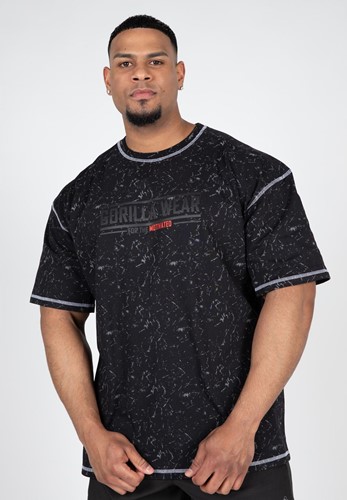 Saginaw Oversized T Shirt Zwart Gorilla Wear
