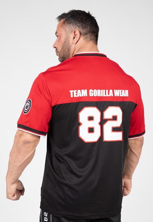Trenton Football Jersey - Black/Red - 2XL Gorilla Wear