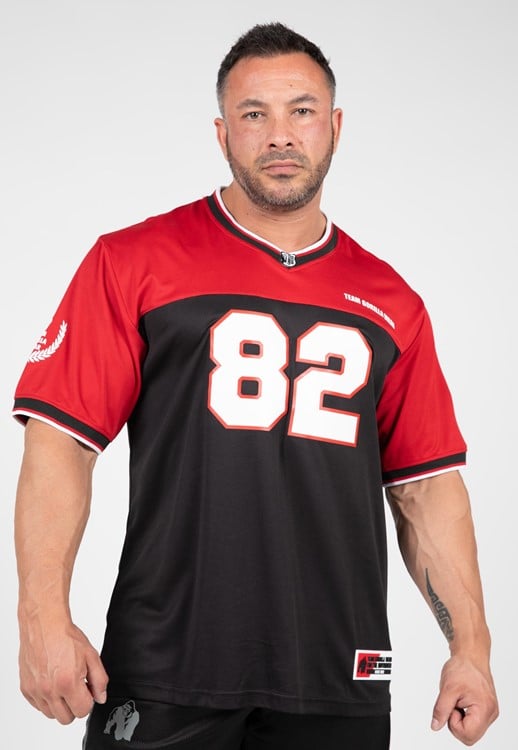 Trenton Football Jersey Black/Red