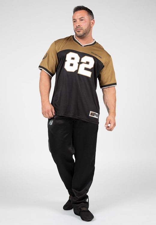 Trenton Football Jersey - Black/Gold - XL Gorilla Wear