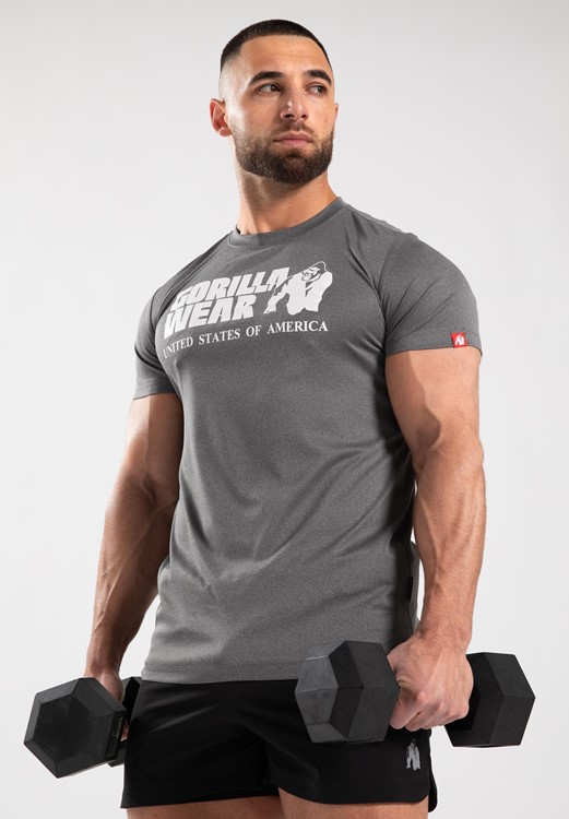 Camiseta Clasica De Entrenamiento - Gris Melange - S