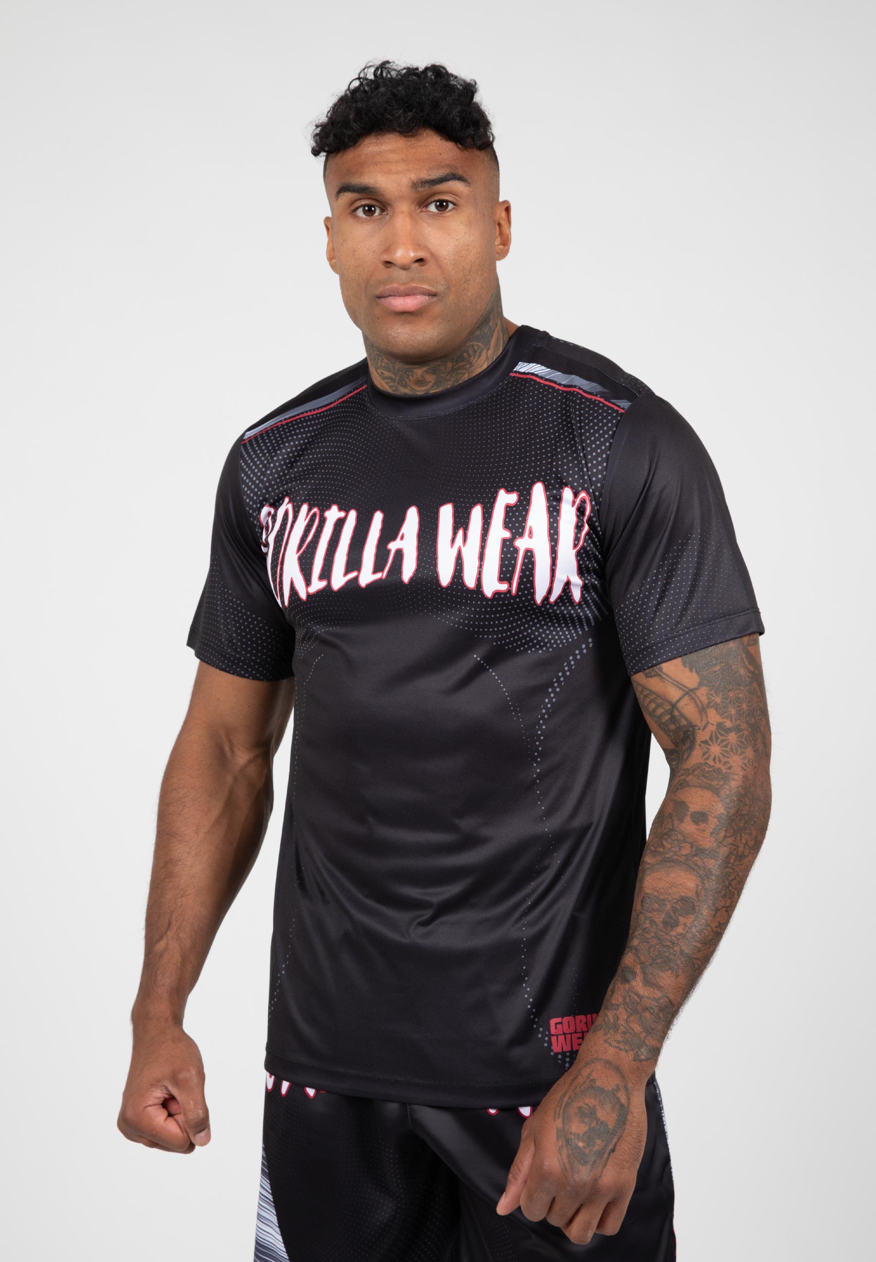 Clayton T-Shirt - Black/Red - L 9775
