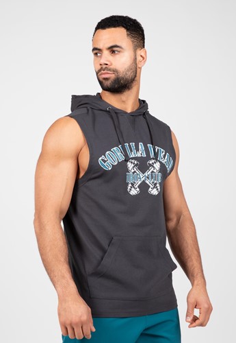 Chico Camiseta Sin Mangas Con Capucha - Gris Lavado