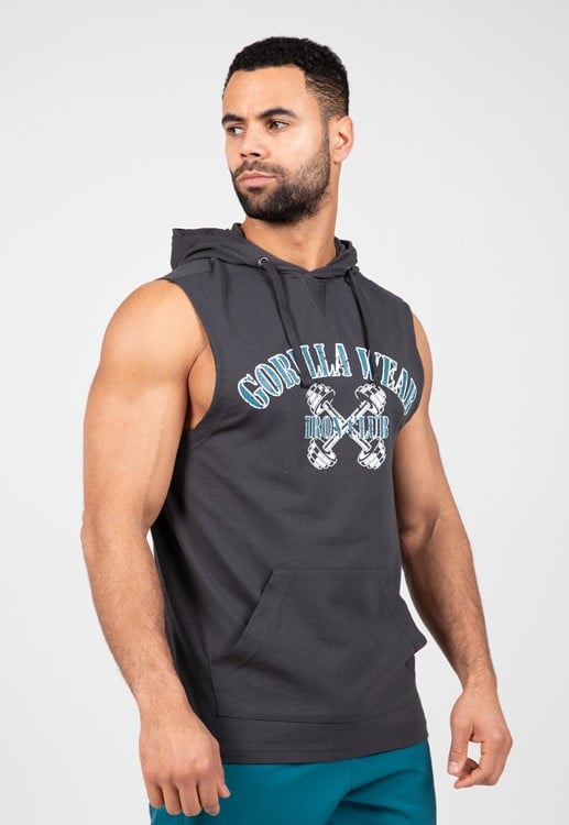 Chico S/L Hooded T-Shirt - Dark Gray - S