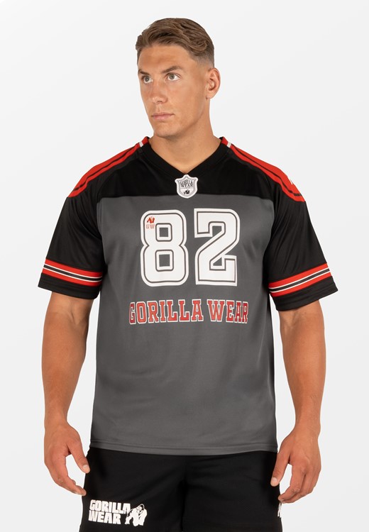 Tyler Maillot de Football Americain - Noir/Rouge - S