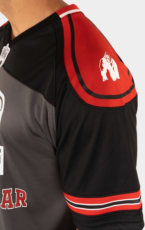 Tyler Football Jersey Black/Red