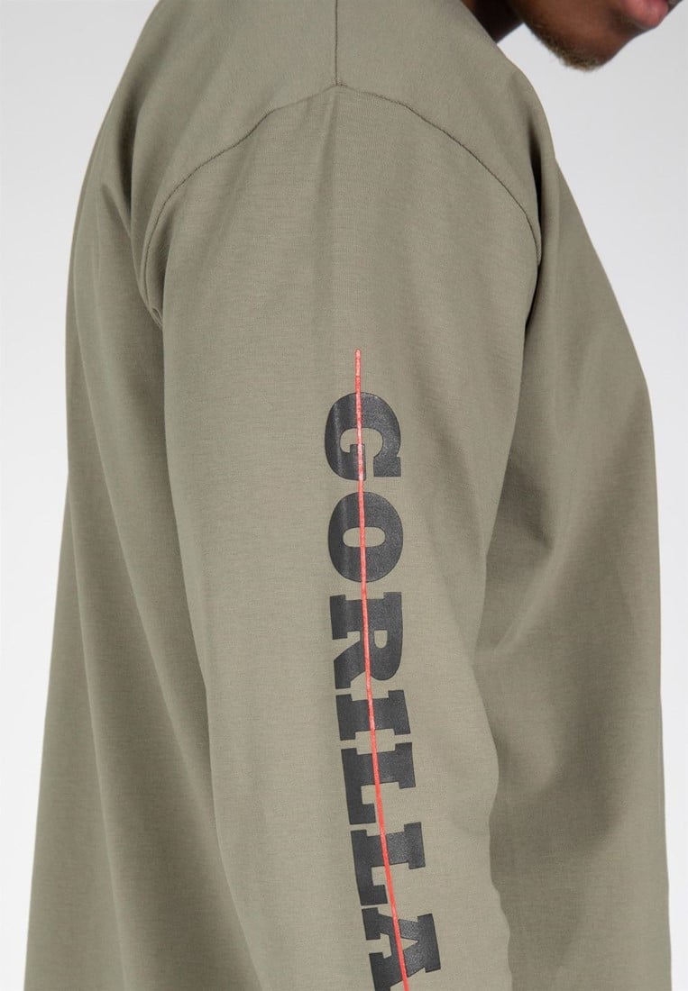 Boise Oversized Long Sleeve - Army Green Gorilla Wear