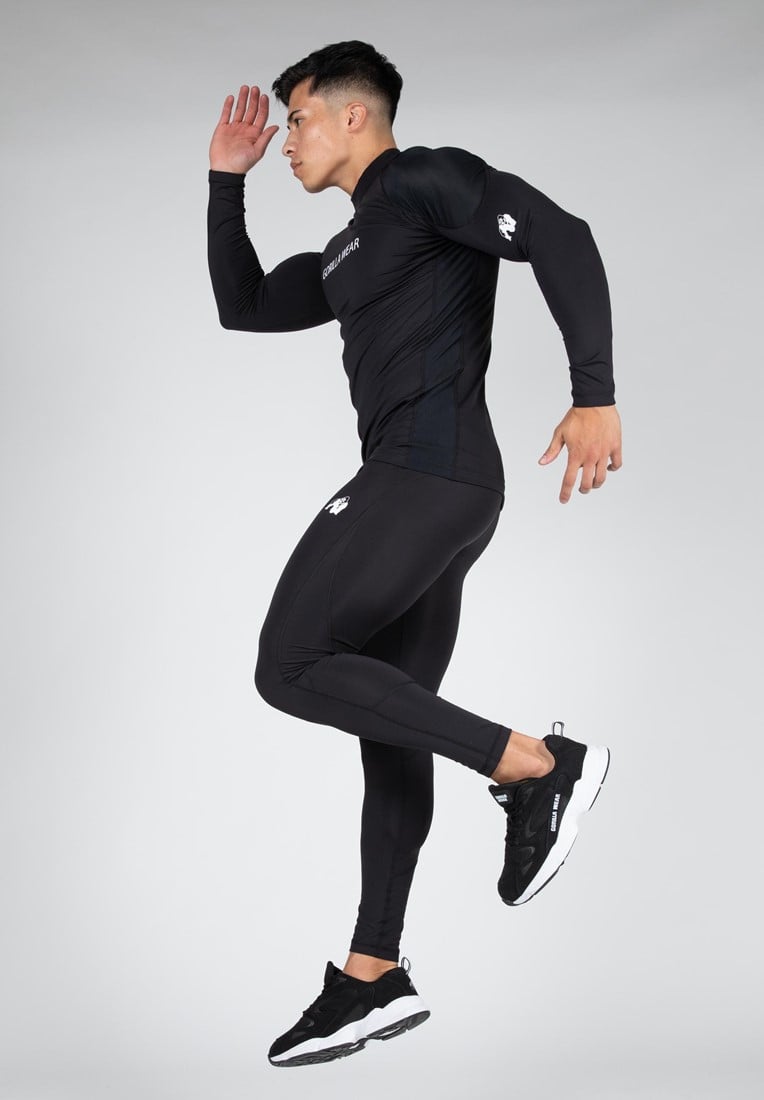 Lorenzo Performance Long Sleeve - Black Gorilla Wear