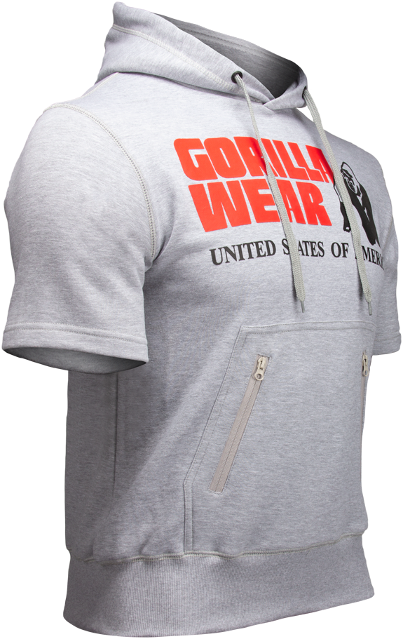 short sleeve hoodie with pockets