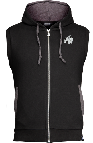 Gorilla Wear Boston Short Sleeve Hoodie Men Bodybuilding Gym Hooded Pullover Top