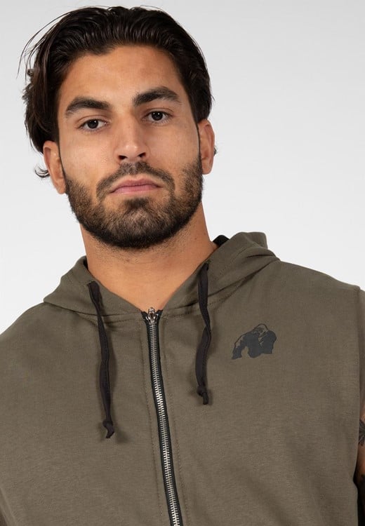 Springfield Hoodie Army Green Close Up