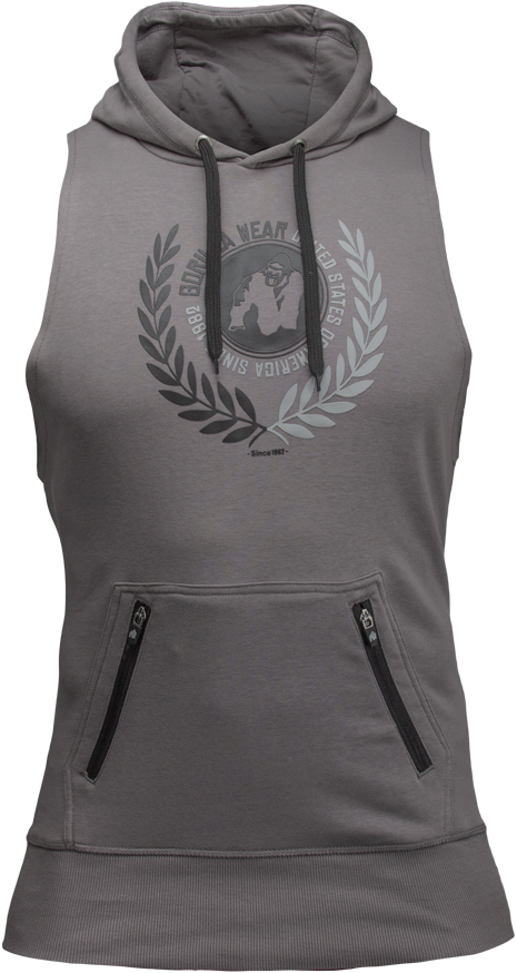 long sleeveless hoodie