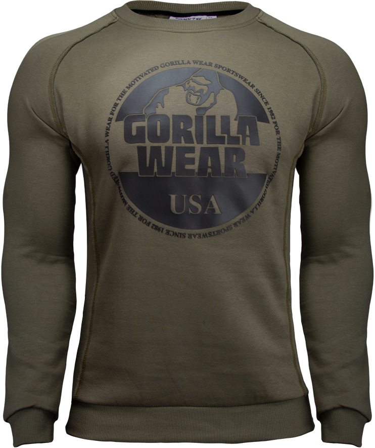 army green sweatshirt