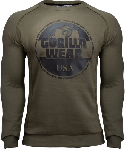 army green sweatshirt