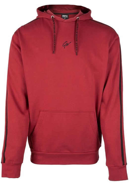 Banks Oversized Hoodie - Burgundy Red/Black - S Gorilla Wear