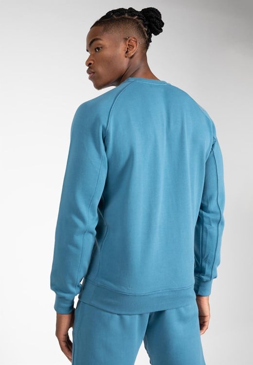 Newark Sweater blue achterkant