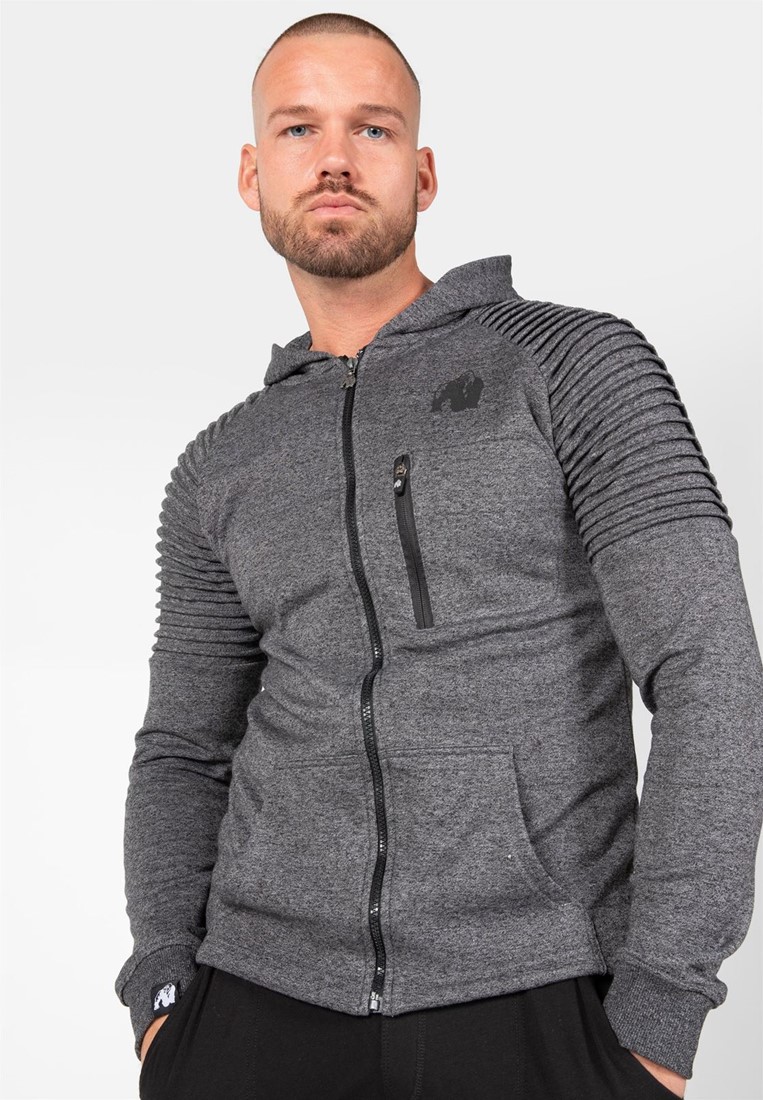 noget fængsel kapillærer Delta Zipped Hoodie - Gray Gorilla Wear