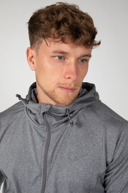 Glendo Jacket Light Gray Close Up