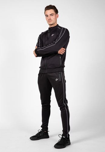 Wenden Track Jacket - Black/White - S Gorilla Wear