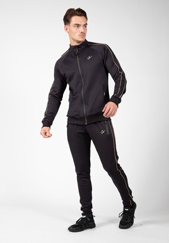 Black and gold on sale nike track jacket