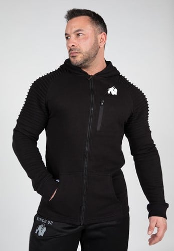 Delta Hoodie Zippe - Noir