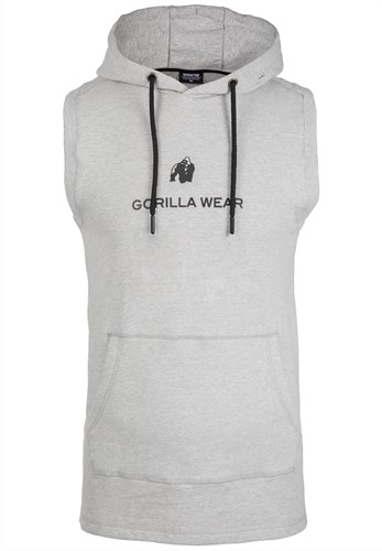 Lincoln Sleeveless Hoodie Gray S Gorilla Wear