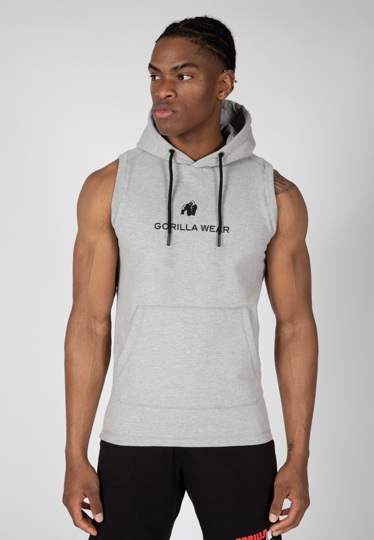 Lincoln Sleeveless Hoodie - Gray - 2XL Gorilla Wear