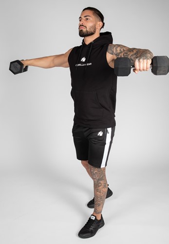 Gym king 2025 sleeveless hoodie black