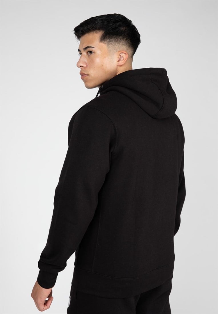 Kennewick Zipped Hoodie - Black Gorilla Wear