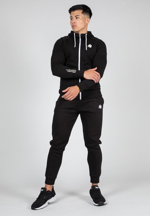 Payette Zipped Hoodie Black