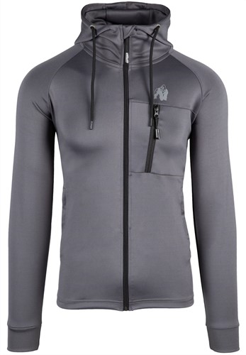 Georgia Zipped Hoodie - Gray - S Gorilla Wear