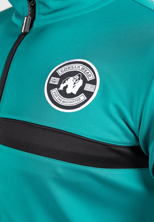 Vernon Track Jacket Teal Green